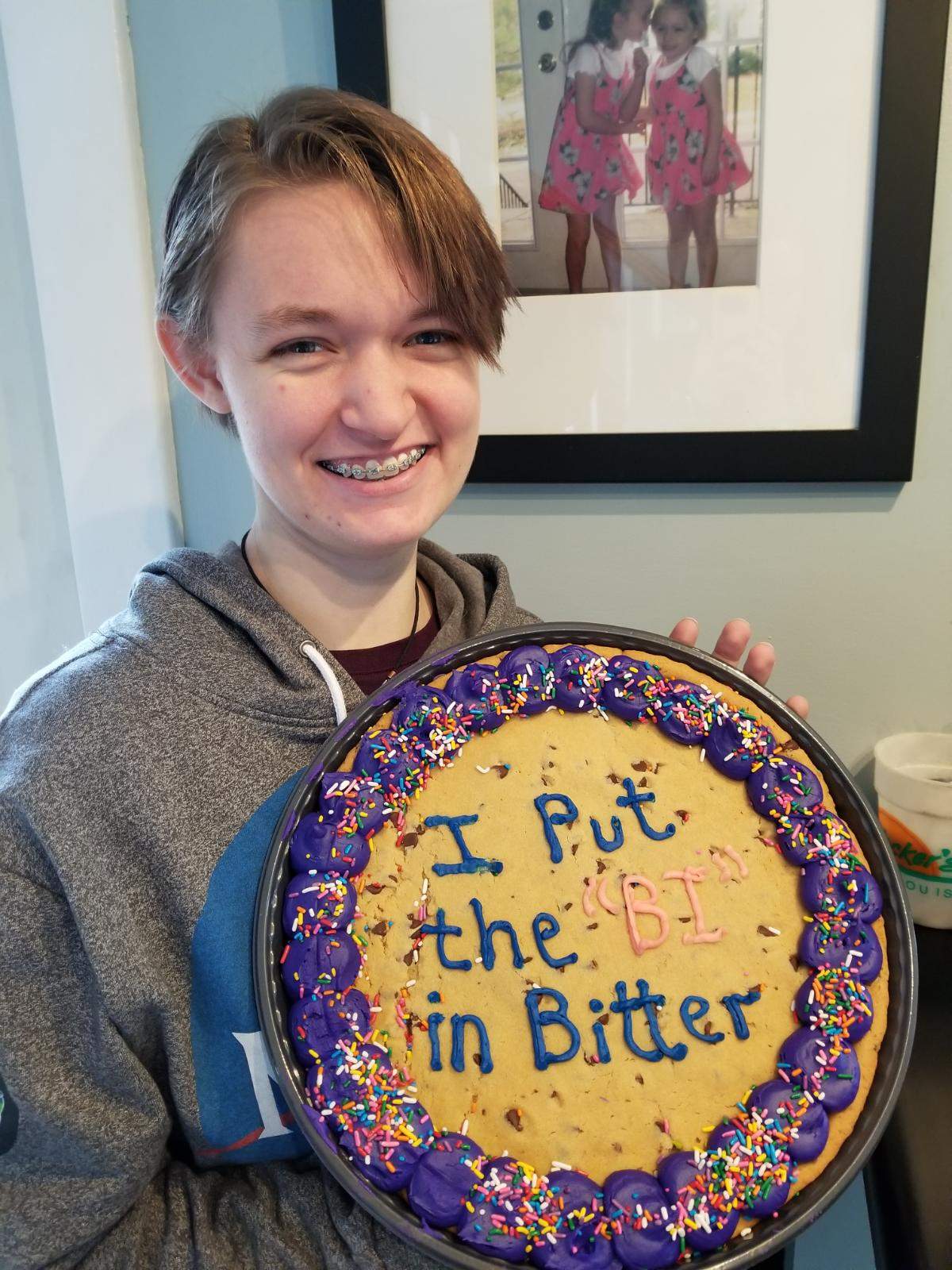 2019-01-20 Cate puting the Bi in bitter.jpg